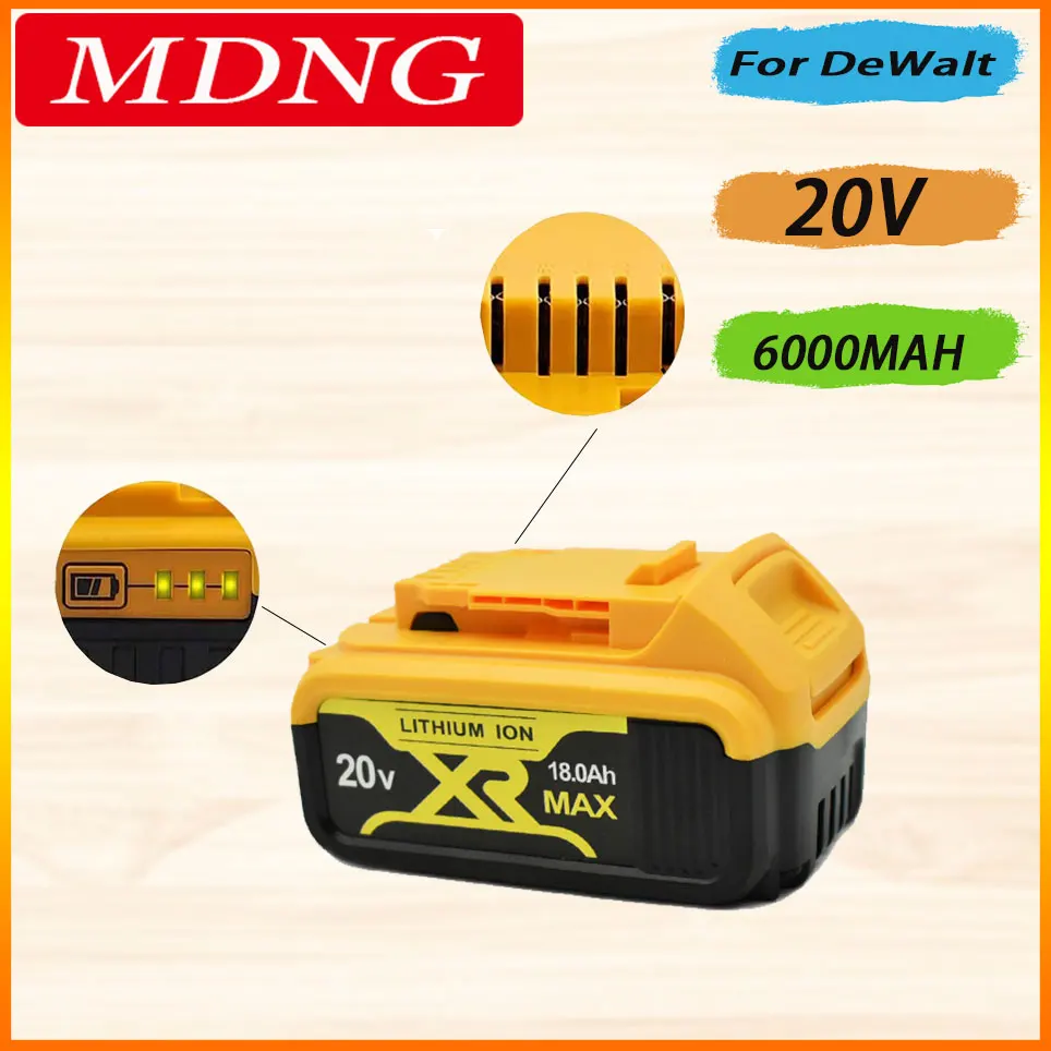 2023 Original 20V18000mah for Dewalt DCB200 RechargeableLi-ion Battery 20V MAX Replacement for DeWalt DCB205 DCB201 DCB203 Power
2023 Original 20V18000mah for Dewalt DCB200 RechargeableLi-ion Battery 20V MAX Replacement for DeWalt DCB205 DCB201 DCB203 Power