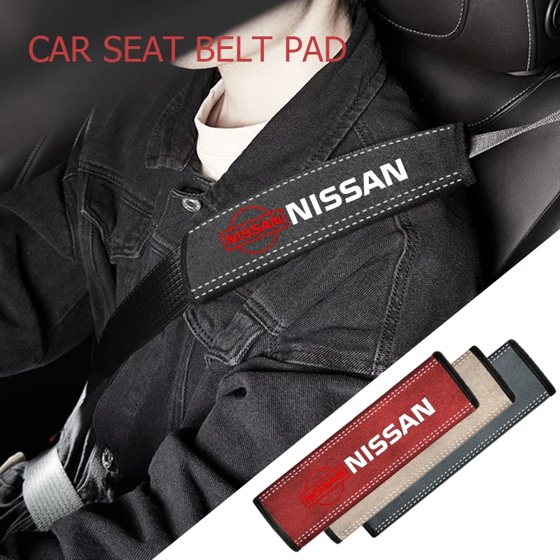 Car Seat Belt Pad Shoulder Protector for Nissan X-Trail Xterra Nismo Qashqai Sylphy Murano Tiida Almera Suede Interior Accessory
Car Seat Belt Pad Shoulder Protector for Nissan X-Trail Xterra Nismo Qashqai Sylphy Murano Tiida Almera Suede Interior Accessory