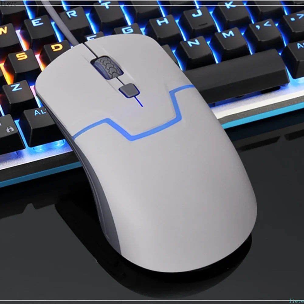 

1600DPI USB Wired Mouse Ergonomic LED Backlight Professional Competitive Gaming Mouse For Desktop Laptop Free Standard Logistics