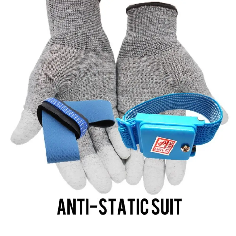 Anti Static Wrist Strap Bracelet Anti-static Foot Ring Static Ring Ankle Strap ESD Electronic Working GlovesFor Finger Protectio
Anti Static Wrist Strap Bracelet Anti-static Foot Ring Static Ring Ankle Strap ESD Electronic Working GlovesFor Finger Protectio