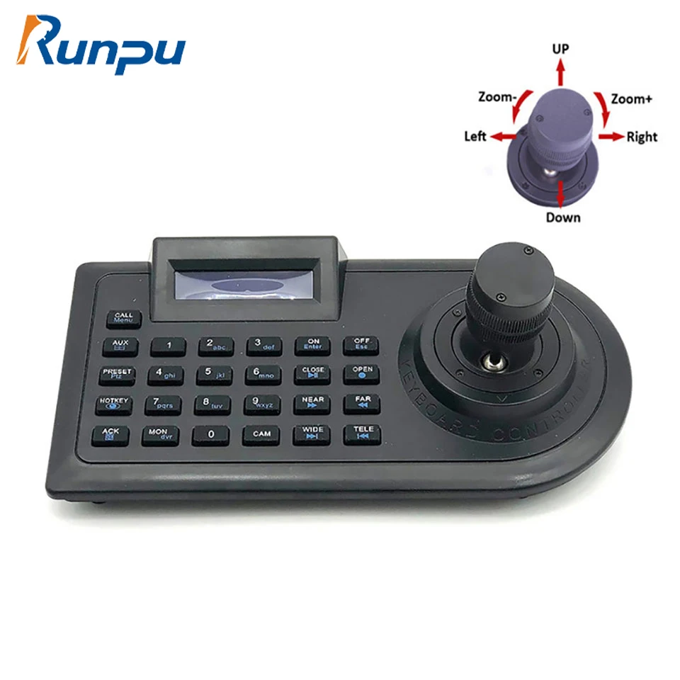 3D 3Axis Joystick CCTV Keyboard Controller Keypad for Security PTZ AHD&Analog Speed Dome Camera Decoder DVR Pelco RS485 Joystick
3D 3Axis Joystick CCTV Keyboard Controller Keypad for Security PTZ AHD&Analog Speed Dome Camera Decoder DVR Pelco RS485 Joystick