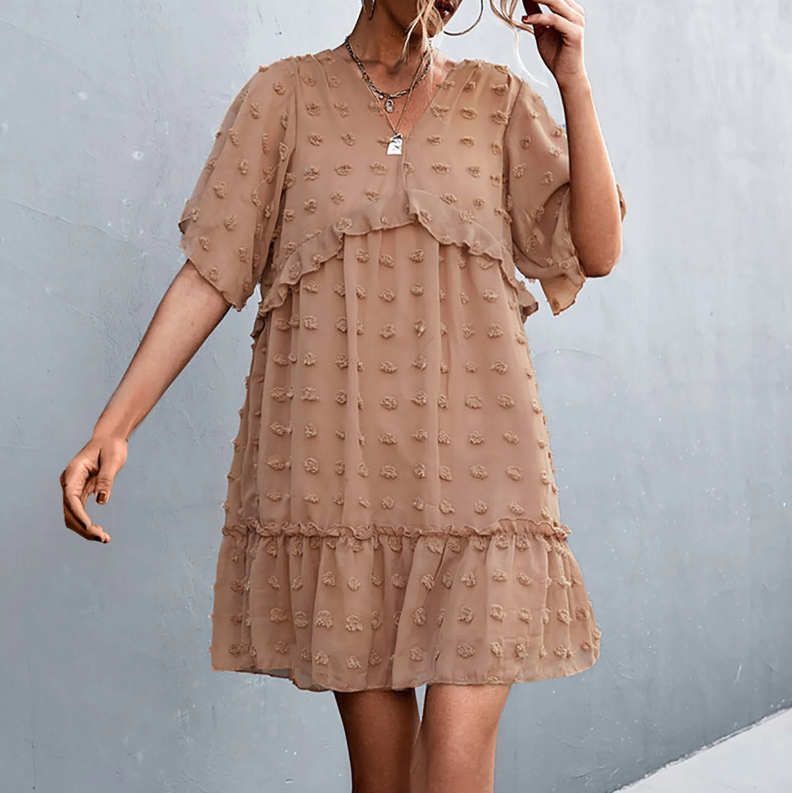 Casual Dresses Short Sleeve Elegant and Chic Dresses for Women 2022 Party Mini Dress Boho Woman Clothes Beach Robe Summer
Casual Dresses Short Sleeve Elegant and Chic Dresses for Women 2022 Party Mini Dress Boho Woman Clothes Beach Robe Summer