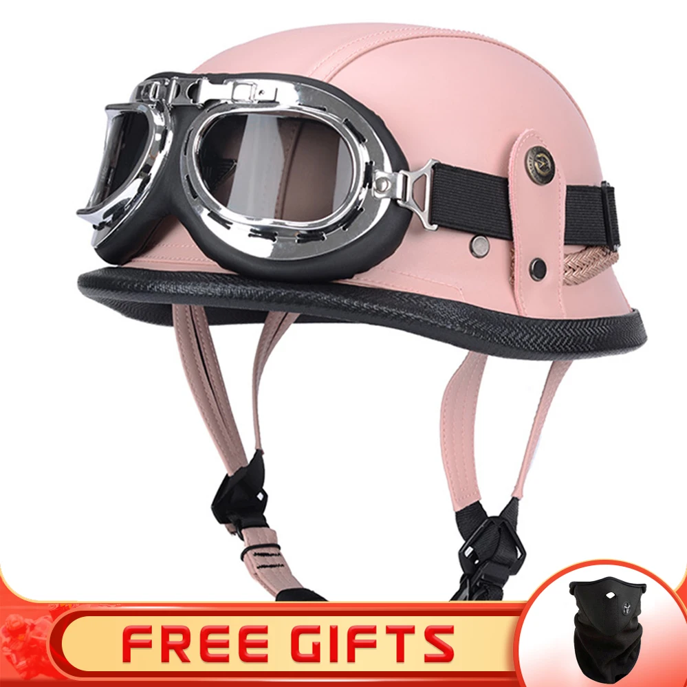 Men Women Capacete JYT Vintage Half Face Motorcycle Helmet PU Leather Open Helmets Retro Motorbike Scooter Riding Jet Casco 
Men Women Capacete JYT Vintage Half Face Motorcycle Helmet PU Leather Open Helmets Retro Motorbike Scooter Riding Jet Casco