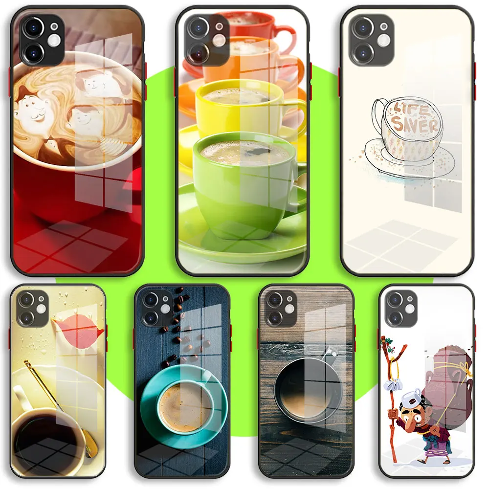 Liquid Tempered Glass Case For iPhone 13 11 12 Mini Pro Max XS XR X 7 8 6 Plus SE2 Silicone Cover Protection Coffe Break
Liquid Tempered Glass Case For iPhone 13 11 12 Mini Pro Max XS XR X 7 8 6 Plus SE2 Silicone Cover Protection Coffe Break