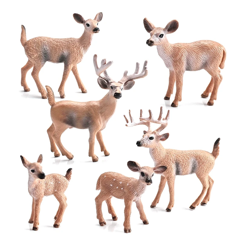 6PCS Simulation of Wild Animals Wild White-Tailed Deer Model Solid Static Hand-Made Suit Ornaments Christmas Toys
6PCS Simulation of Wild Animals Wild White-Tailed Deer Model Solid Static Hand-Made Suit Ornaments Christmas Toys