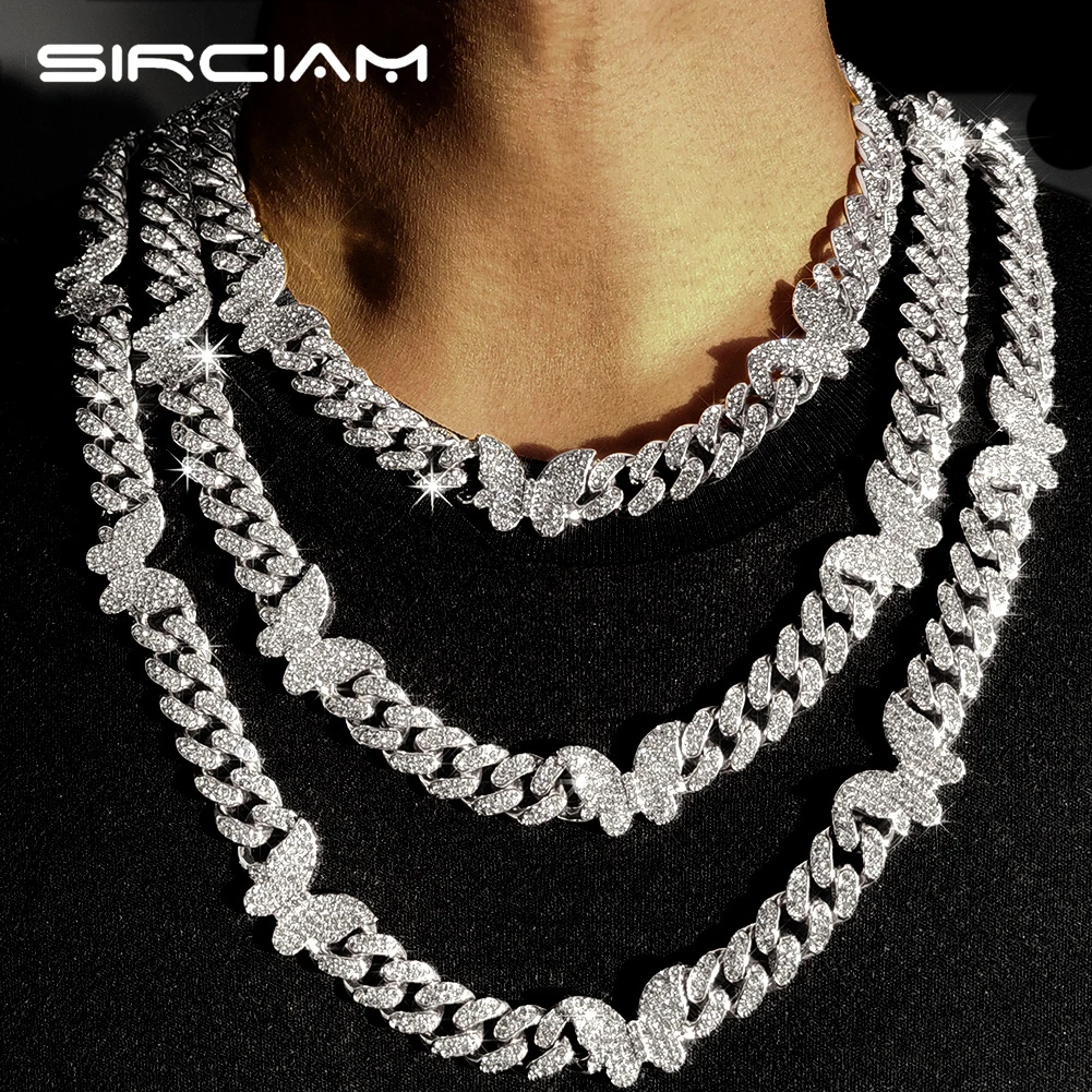 Hip Hop Shiny Butterfly Cuban Link Chain Necklace Set For Men Women Iced Out Rhinestones 13MM Cuban Chain Choker Gifts Jewellery
Hip Hop Shiny Butterfly Cuban Link Chain Necklace Set For Men Women Iced Out Rhinestones 13MM Cuban Chain Choker Gifts Jewellery