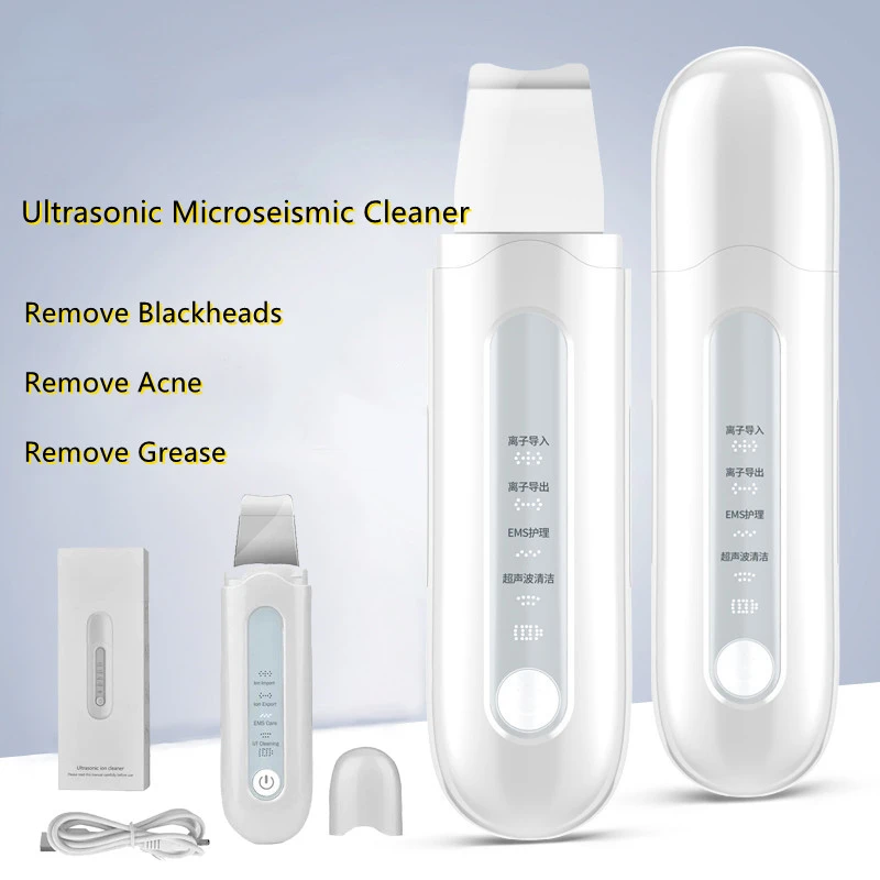 Powerful Ultrasonic Face Skin Scrubber Blackhead Acne Spots Removal Facial Dirt Peeling Cleaner Beauty Care Lifting Massager
Powerful Ultrasonic Face Skin Scrubber Blackhead Acne Spots Removal Facial Dirt Peeling Cleaner Beauty Care Lifting Massager