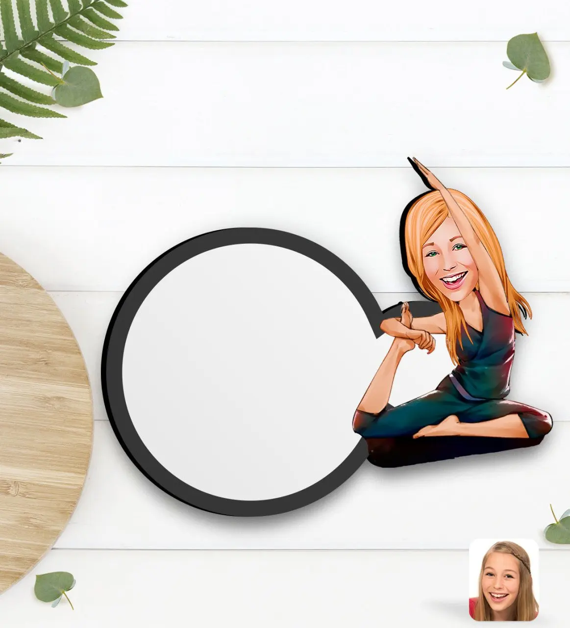 Personalized Women 'S Yoga Caricature Of Wood Cup Altlığı-2 
Personalized Women 'S Yoga Caricature Of Wood Cup Altlığı-2