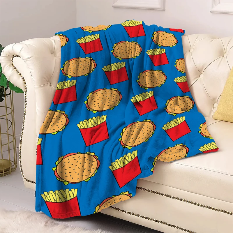 Hamburger Decorative Bed Blankets Sofa Summer Cute Blanket Custom Bedroom Decoration Bedspread the Throw Fluffy Soft Fleece Boho
Hamburger Decorative Bed Blankets Sofa Summer Cute Blanket Custom Bedroom Decoration Bedspread the Throw Fluffy Soft Fleece Boho