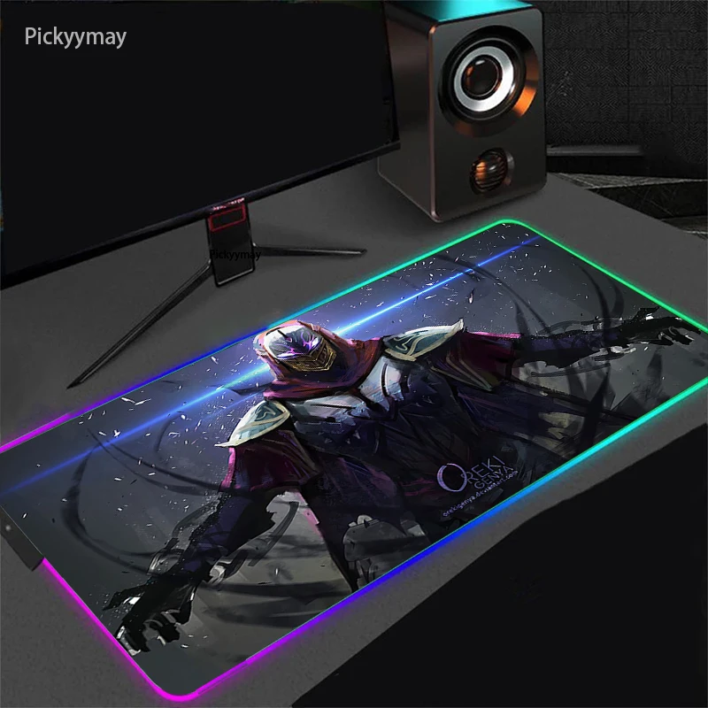 RGB Gaming Mousepad LED Jinx Mouse Pad Pc Mat Gamer Table Mouse Mat Accessories With Backlight Non-slip For League Of Legends 
RGB Gaming Mousepad LED Jinx Mouse Pad Pc Mat Gamer Table Mouse Mat Accessories With Backlight Non-slip For League Of Legends