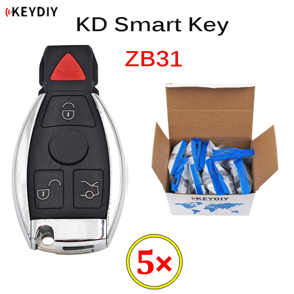 Universal KEYDIY ZB31 KD Smart Key Remote for KD-X2 KD Car Key Remote Fit More than 2000 Models for Benz BGA NEC Style
Universal KEYDIY ZB31 KD Smart Key Remote for KD-X2 KD Car Key Remote Fit More than 2000 Models for Benz BGA NEC Style