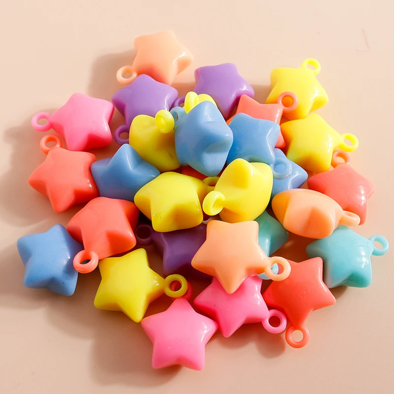 10pcs 21*17mm New Colors Lovely Acrylic Stars Charms Beads for Handmade Bracelets Necklace Making DIY Jewelry Making Accessories
10pcs 21*17mm New Colors Lovely Acrylic Stars Charms Beads for Handmade Bracelets Necklace Making DIY Jewelry Making Accessories