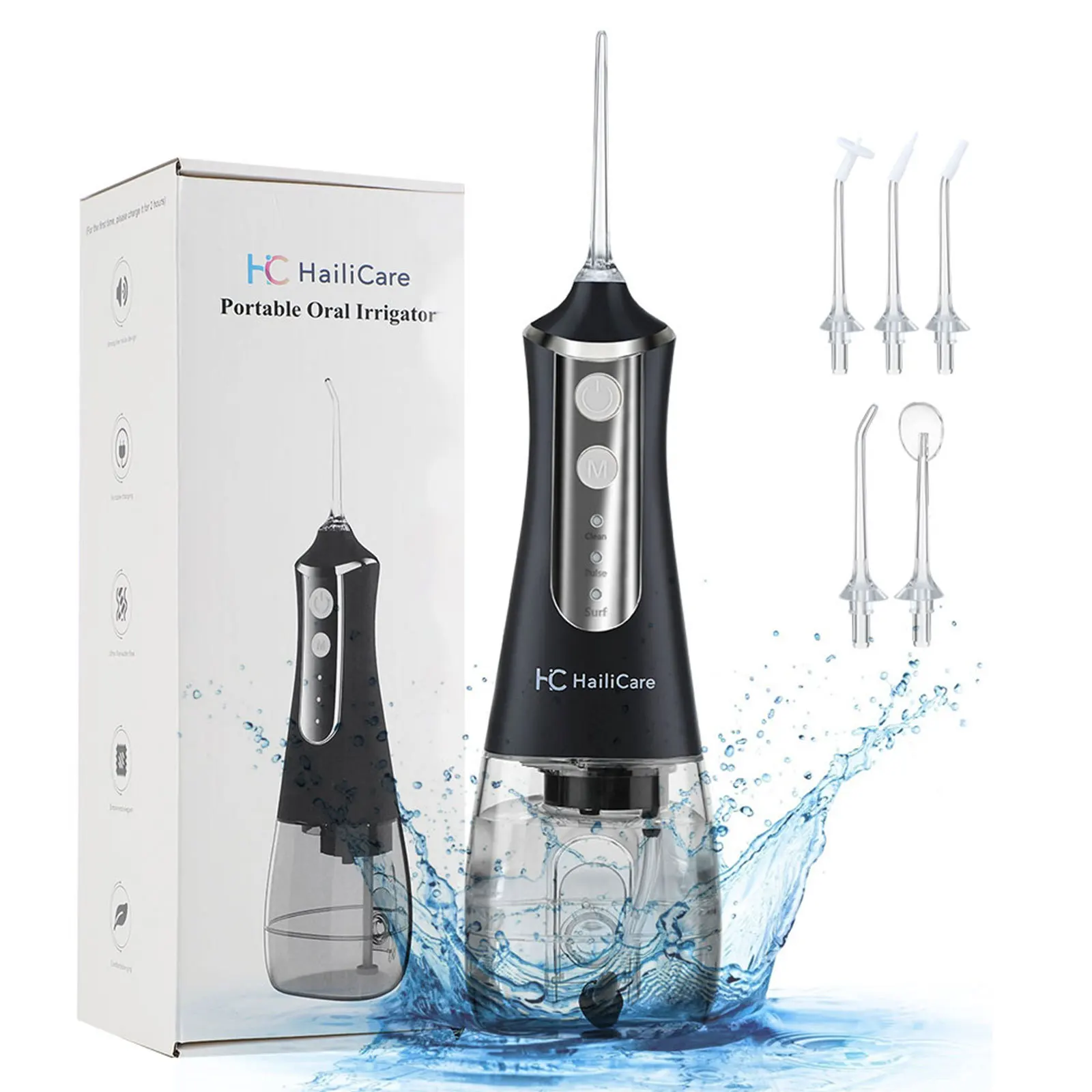 3 Mode Electric Ultrasonic Teeth Cleaner 300ml Portable Dental Water Flosser Oral Water 5 Nozzles Water Jet USB Rechargeable
3 Mode Electric Ultrasonic Teeth Cleaner 300ml Portable Dental Water Flosser Oral Water 5 Nozzles Water Jet USB Rechargeable