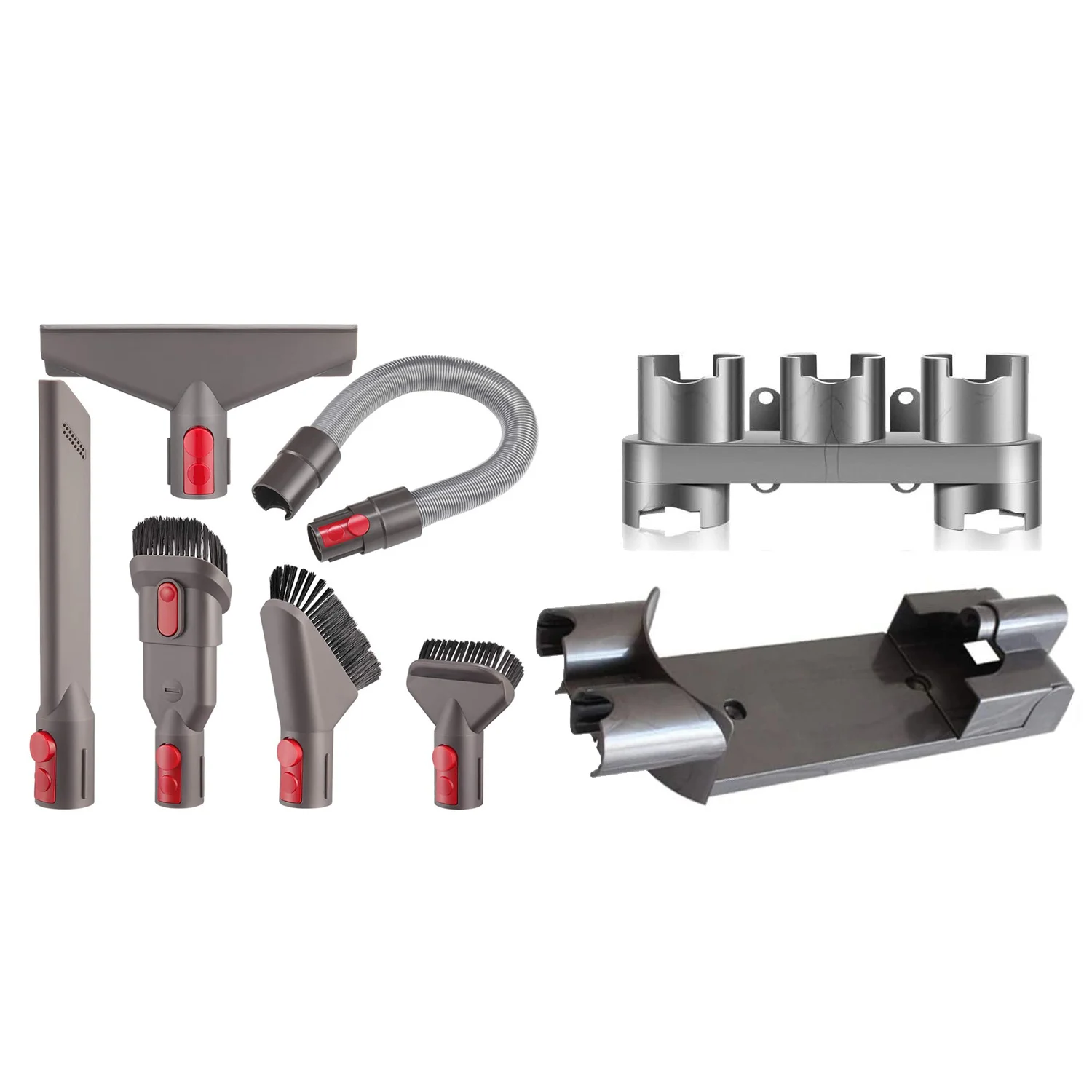 Replacement Docking Station Part Kit & Attachment Flexible Hose Tool Kit for Dyson V7 V8 Series Handheld Cordless Vacuum
Replacement Docking Station Part Kit & Attachment Flexible Hose Tool Kit for Dyson V7 V8 Series Handheld Cordless Vacuum