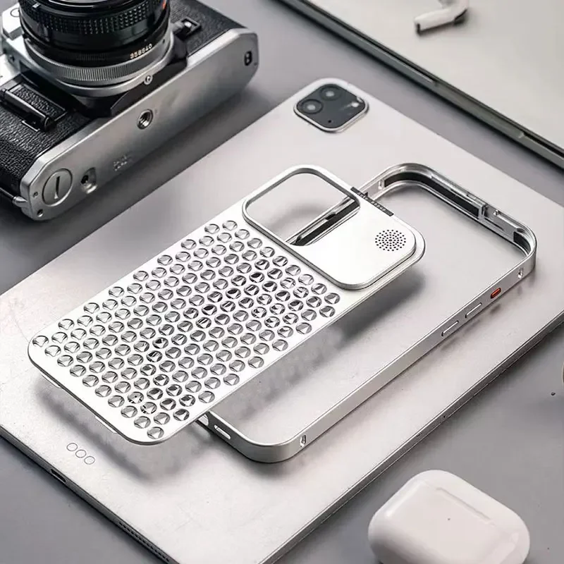 Металлический охлаждающий телефонный чехол для Iphone 13, 12, 14, 15 Pro Max, 15 Plus, алюминиевый телефонный чехол с рассеиванием тепла для IPHON 13, 14, 15 Promax
Металлический охлаждающий телефонный чехол для Iphone 13, 12, 14, 15 Pro Max, 15 Plus, алюминиевый телефонный чехол с рассеиванием тепла для IPHON 13, 14, 15 Promax