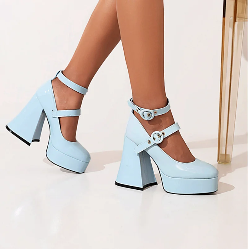 New Ladies Ankle Strap Punk Pumps Fashion Gothic Buckle High Heels for Women 2022 New Mary Jane Shoes Women's High Heels
New Ladies Ankle Strap Punk Pumps Fashion Gothic Buckle High Heels for Women 2022 New Mary Jane Shoes Women's High Heels