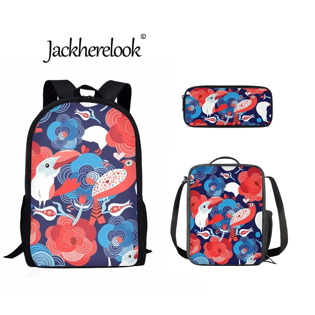Jackherelook Cute Birds Schoolbag Set for Kids Students 3Pcs School Backpack Birthday Gift Lunch Bag Pencil Case Mochila Escolar
Jackherelook Cute Birds Schoolbag Set for Kids Students 3Pcs School Backpack Birthday Gift Lunch Bag Pencil Case Mochila Escolar