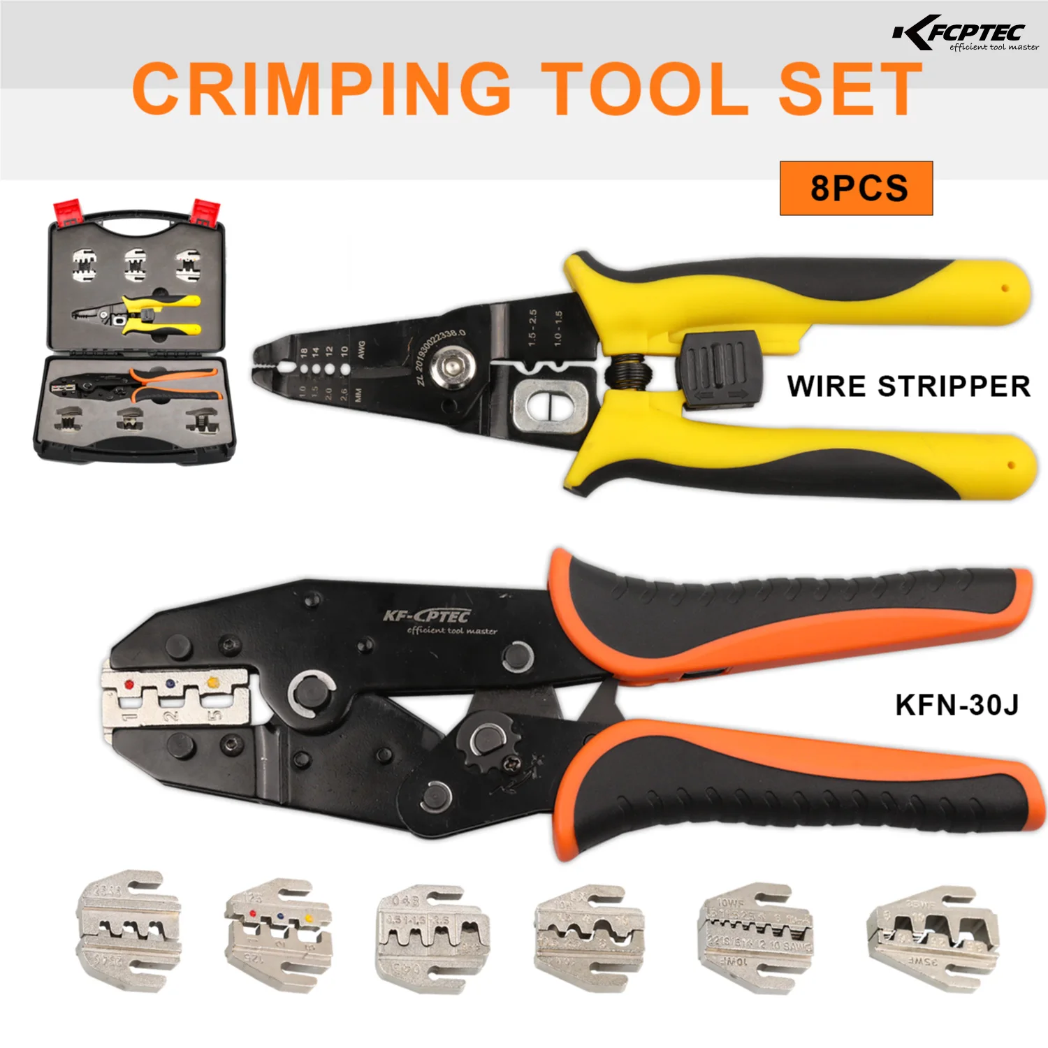Ratchet Crimping Ferramentas Automotiva Pliers 8 PCS Heat Shrink Terminal Crimp Connector Kit For Cable Insulation Tool Set
Ratchet Crimping Ferramentas Automotiva Pliers 8 PCS Heat Shrink Terminal Crimp Connector Kit For Cable Insulation Tool Set