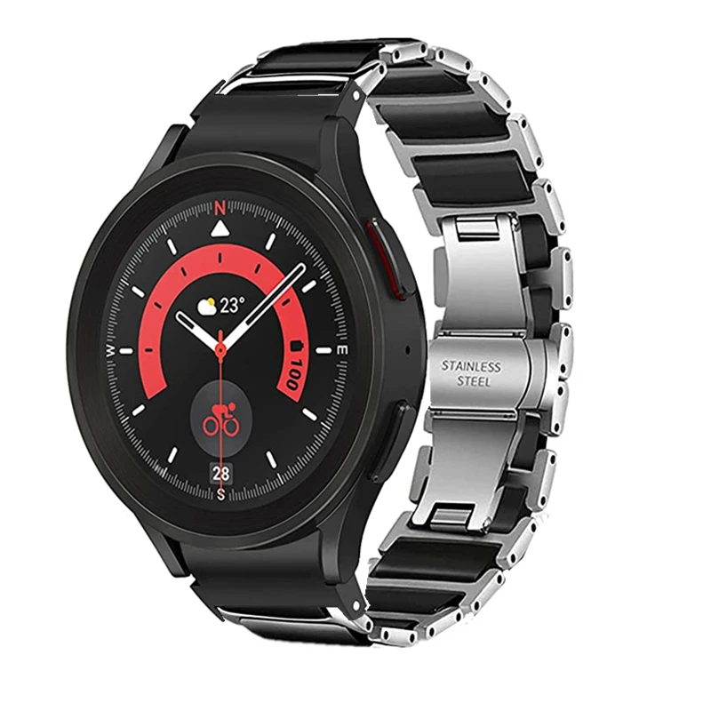 Ремешок керамический для Galaxy Watch 4 Classic, металлический звеньевой браслет для Samsung Galaxy Watch 4 5 Pro, 40 мм 44 мм 45 мм, 46 мм 42 мм
Ремешок керамический для Galaxy Watch 4 Classic, металлический звеньевой браслет для Samsung Galaxy Watch 4 5 Pro, 40 мм 44 мм 45 мм, 46 мм 42 мм
