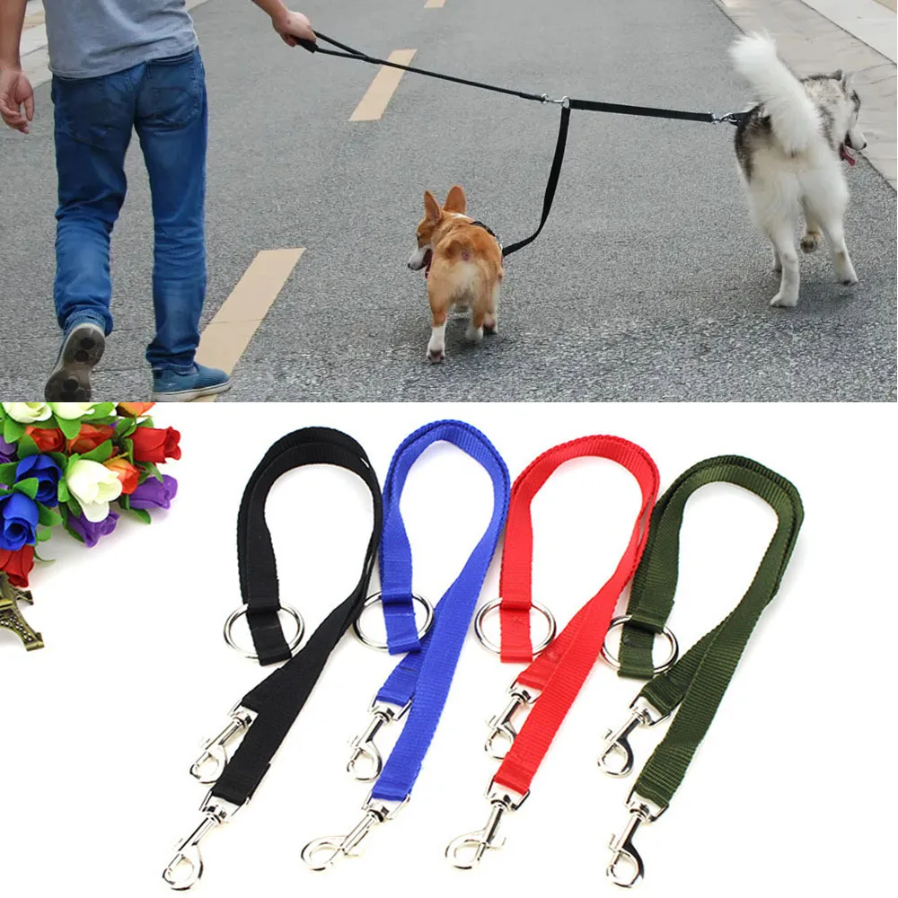 A Single Lead Double Head Dogs Leash Nylon Solid Color Lead Walking Leash Dog Harness Pet Towing Rope Convenient Towing Strap
A Single Lead Double Head Dogs Leash Nylon Solid Color Lead Walking Leash Dog Harness Pet Towing Rope Convenient Towing Strap