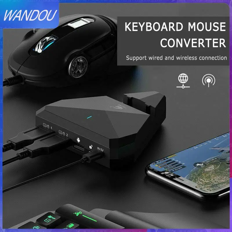 Wired And Wireless Connection Transmitter Smart Connection Mouse Converter Quick Aiming Convenient Angle Game Converter 2023
Wired And Wireless Connection Transmitter Smart Connection Mouse Converter Quick Aiming Convenient Angle Game Converter 2023