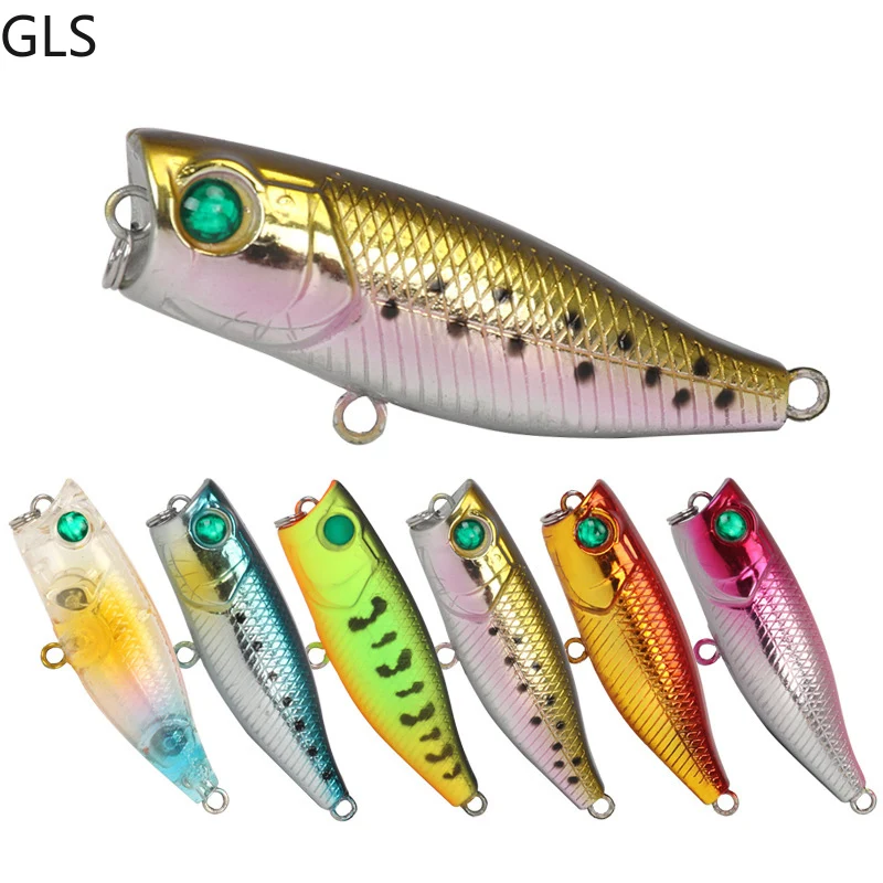 GLS Floating High Quality Fishing Lure 3.4g 4.2cm Rotating Super Strong Hard Popper Bait With Sharp Barb Hook
GLS Floating High Quality Fishing Lure 3.4g 4.2cm Rotating Super Strong Hard Popper Bait With Sharp Barb Hook