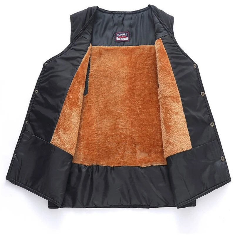 2022 New Winter Men Vest Warm Thicken Fleece Waistcoat Cotton-Padded Solid Color Waterproof Male Streetwear Size 4XL
2022 New Winter Men Vest Warm Thicken Fleece Waistcoat Cotton-Padded Solid Color Waterproof Male Streetwear Size 4XL