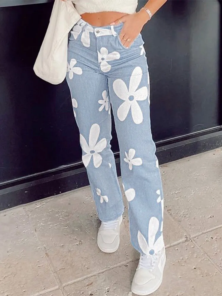 New BF jeans Woman Female Casual Pants Boyfriend Fashion Streetwear Trousers Women Print Blue High Waist Stright Jeans
New BF jeans Woman Female Casual Pants Boyfriend Fashion Streetwear Trousers Women Print Blue High Waist Stright Jeans