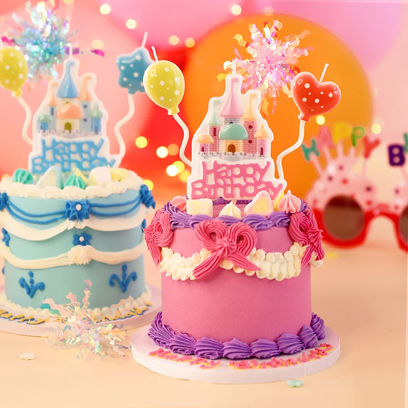Pink Blue Castle Love Color Letters Happy Birthday Candle Princess Prince Cake Topper Decor Wedding Confession Baking Supplies
Pink Blue Castle Love Color Letters Happy Birthday Candle Princess Prince Cake Topper Decor Wedding Confession Baking Supplies