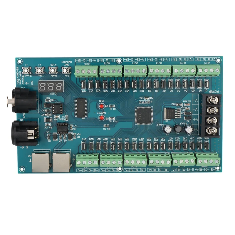 36CH DMX512 Dimmer 36 Channel DMX Decoder 13Group RGB Output,LED DMX512 Driver XRL 3Pin Controller WS-DMX-36CH-HV 5V-36V
36CH DMX512 Dimmer 36 Channel DMX Decoder 13Group RGB Output,LED DMX512 Driver XRL 3Pin Controller WS-DMX-36CH-HV 5V-36V
