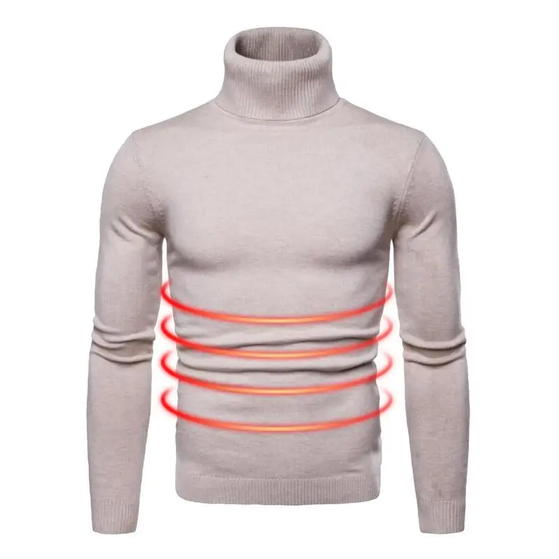 Turtleneck For Men Slim Fit Long Sleeve Casual Sweater Solid Color Knitted Thermal Sweater Ribbed Men's Turtleneck Pullover
Turtleneck For Men Slim Fit Long Sleeve Casual Sweater Solid Color Knitted Thermal Sweater Ribbed Men's Turtleneck Pullover