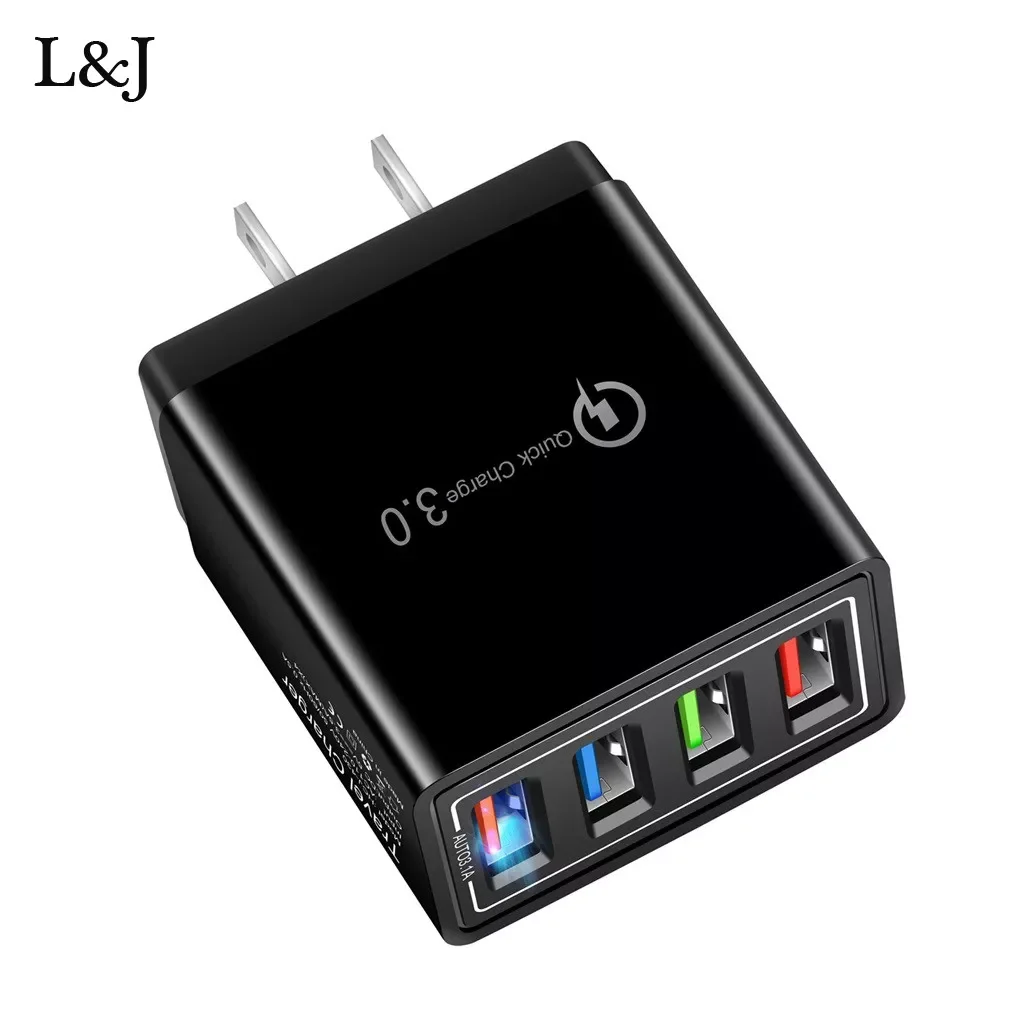 4 in 1 USB Port Fast Charger 4 Port Quick Charging QC 3.0 USB Hub Wall Charger 3.5A Power Adapter EU US Plug Phone Chargers
4 in 1 USB Port Fast Charger 4 Port Quick Charging QC 3.0 USB Hub Wall Charger 3.5A Power Adapter EU US Plug Phone Chargers