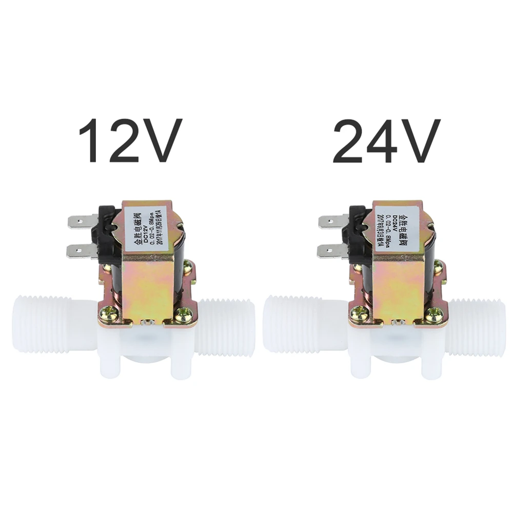 12V/24V Universal 1/2''N/C Plastic Electric Solenoid Valve Magnetic Water Air Normally Closed Nominal Pressure Controller Switch
12V/24V Universal 1/2''N/C Plastic Electric Solenoid Valve Magnetic Water Air Normally Closed Nominal Pressure Controller Switch