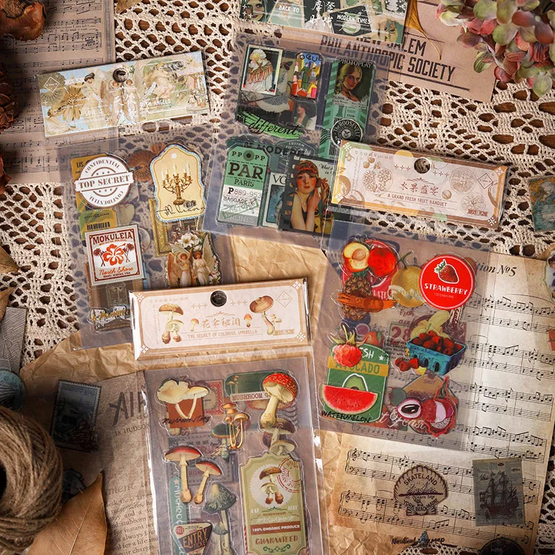Vintage Mushroom Stickers Waterproof Transparent Goblincore Style Journaling Collage Scrapbooking Notebooks Collage Art Supplies
Vintage Mushroom Stickers Waterproof Transparent Goblincore Style Journaling Collage Scrapbooking Notebooks Collage Art Supplies