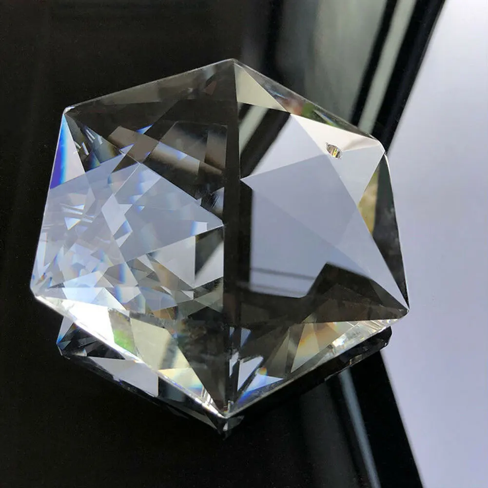 Part Hexagram Ornament 100mm Art Hanging Glass Craft Faceted Prisms Pendant Judaism Crystal Chandelier Large Clear
Part Hexagram Ornament 100mm Art Hanging Glass Craft Faceted Prisms Pendant Judaism Crystal Chandelier Large Clear