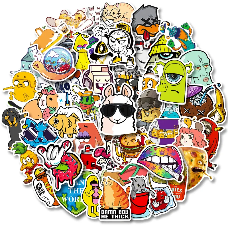 50pcs Quirky Ideas Design Cartoon Stickers Luggage Skateboard Cute Kids Toys DIY Cool Graffiti Sticker Decal Scrapbooking 2022
50pcs Quirky Ideas Design Cartoon Stickers Luggage Skateboard Cute Kids Toys DIY Cool Graffiti Sticker Decal Scrapbooking 2022
