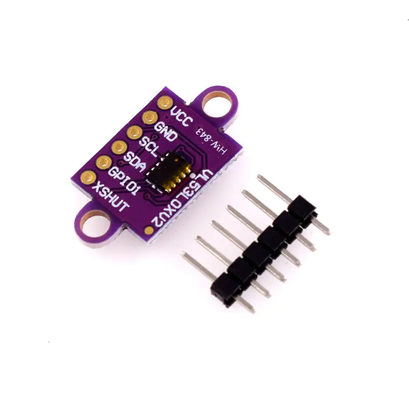 VL53L0X Time-Of-Flight (ToF) Laser Ranging Sensor Breakout 940nm GY-VL53L0XV2 Laser Distance Module I2C IIC
VL53L0X Time-Of-Flight (ToF) Laser Ranging Sensor Breakout 940nm GY-VL53L0XV2 Laser Distance Module I2C IIC