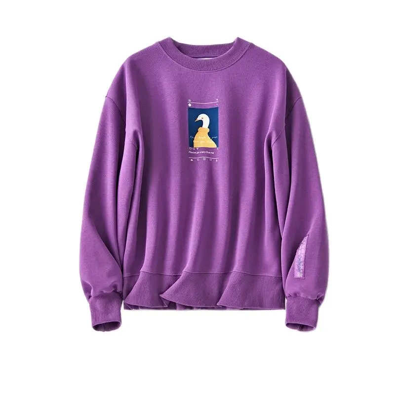 Duck Print Sweatshirt Women 63% Cotton Casual Spring/Autumn Pullovers Animal Korean Fashion Women Clothing Oversized
Duck Print Sweatshirt Women 63% Cotton Casual Spring/Autumn Pullovers Animal Korean Fashion Women Clothing Oversized