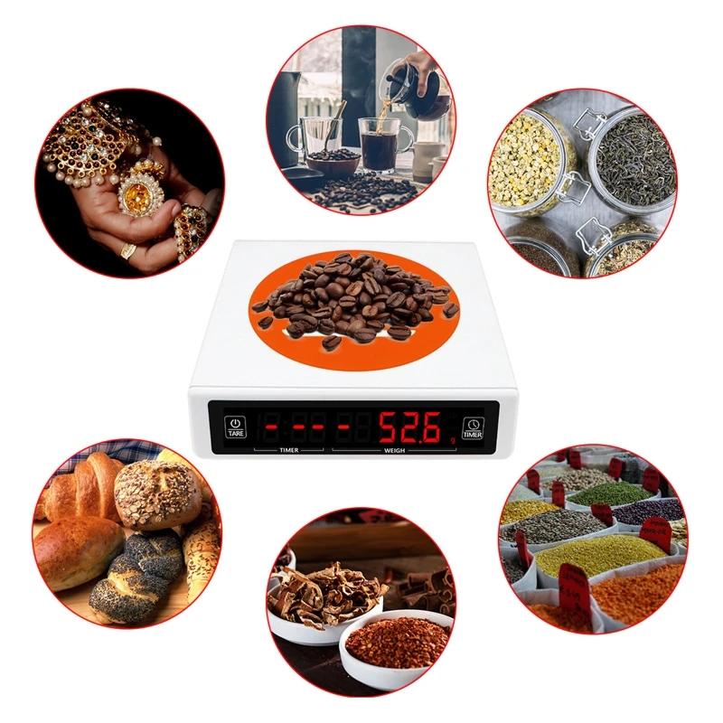 Digital Coffee Scale with Timer High Precision Kitchen Scale Electronic Food Weighing Espresso Scale Touch Screen 3/5kg
Digital Coffee Scale with Timer High Precision Kitchen Scale Electronic Food Weighing Espresso Scale Touch Screen 3/5kg