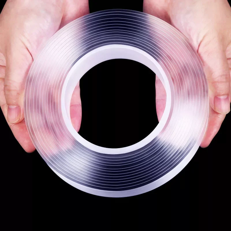 Tape Waterproof Wall Stickers Reusable Heat Resistant Bathroom Home Decoration Tapes Transparent Double Sided Nano Tape 
Tape Waterproof Wall Stickers Reusable Heat Resistant Bathroom Home Decoration Tapes Transparent Double Sided Nano Tape