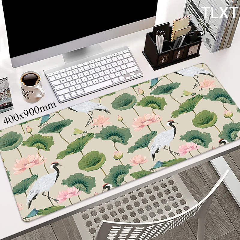 Большой коврик для мыши с изображением цветов в японском журавле, коврик для компьютерного стола, Настольный коврик с стежками, коврик для м... 
Большой коврик для мыши с изображением цветов в японском журавле, коврик для компьютерного стола, Настольный коврик с стежками, коврик для м...