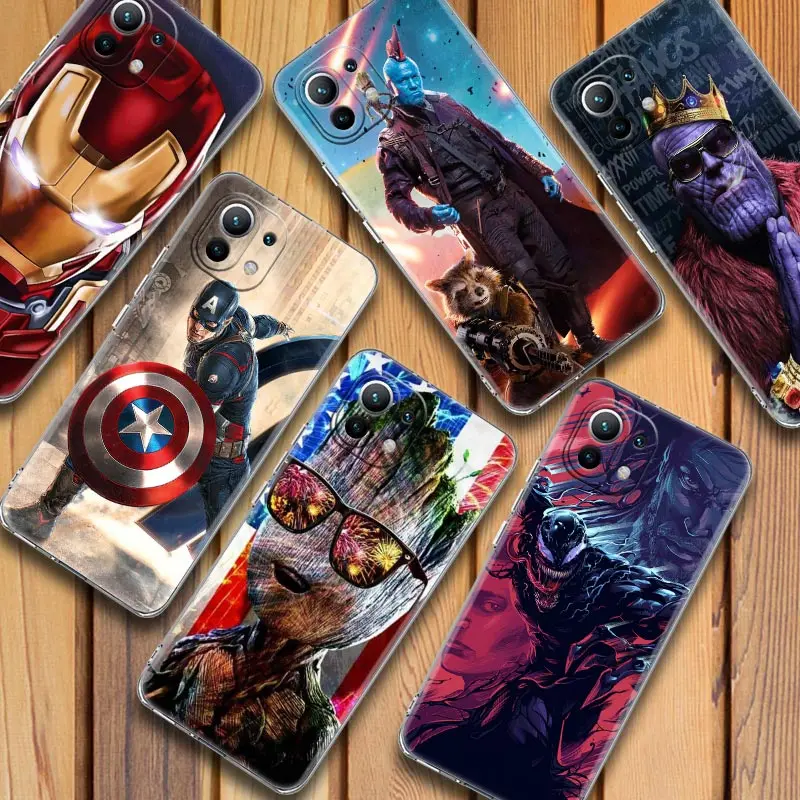 Marvel Super heroes Avengers Luxury Case For Xiaomi Mi 11 Note 10 10T 9 12 Pro Lite Poco X3 F3 M3 Clear Cases For Redmi 9 9A 10
Marvel Super heroes Avengers Luxury Case For Xiaomi Mi 11 Note 10 10T 9 12 Pro Lite Poco X3 F3 M3 Clear Cases For Redmi 9 9A 10
