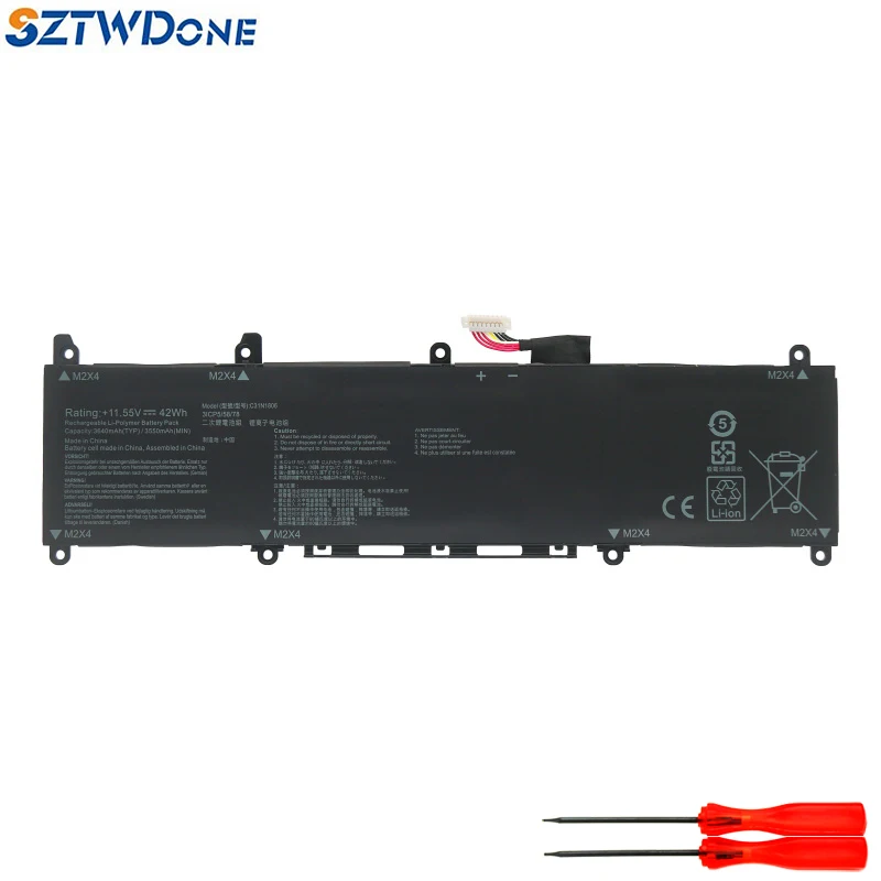 

SZTWDONE C31N1806 Laptop battery for ASUS ADOL13U 13F 13UA/UN/FN/FA VivoBook S13 S330FN/FA/UA X330UA/FA/FL K330FN R330UN I330FN