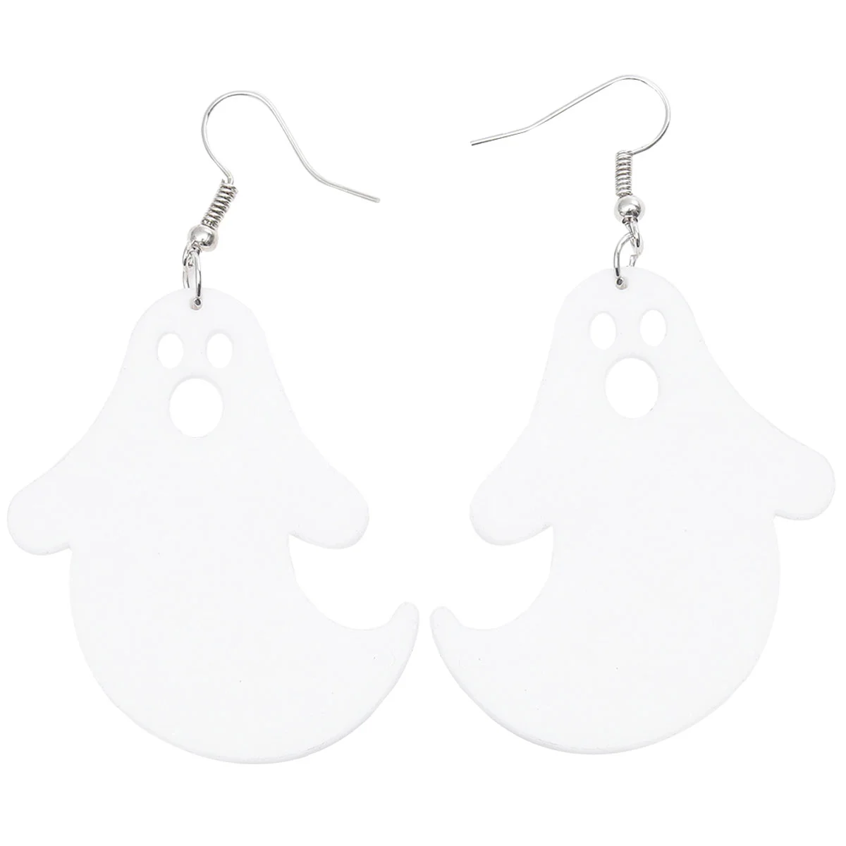 

1 Pair Halloween Ghost Earrings Creative Acrylic Ear Studs Exaggerated Nightclub Earrings Personality Ear Jewelry for Women
