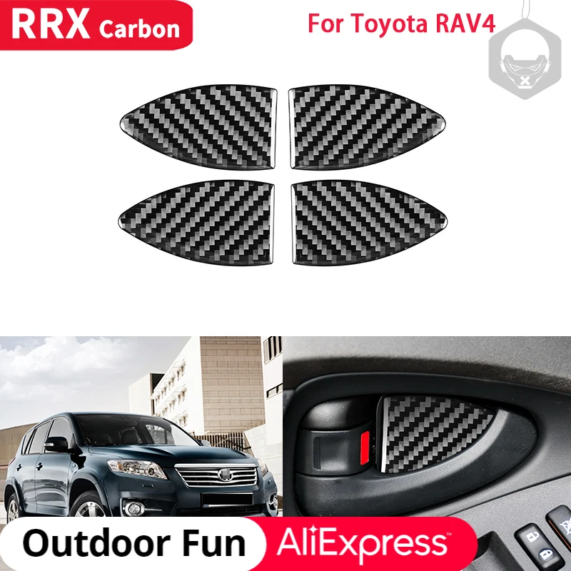 RRX Real Carbon Fiber Interiors Sticker Car Inner Door Handle Bowl Decoration Cover Trim for Toyota RAV4 RAV 4 2006-2013
RRX Real Carbon Fiber Interiors Sticker Car Inner Door Handle Bowl Decoration Cover Trim for Toyota RAV4 RAV 4 2006-2013