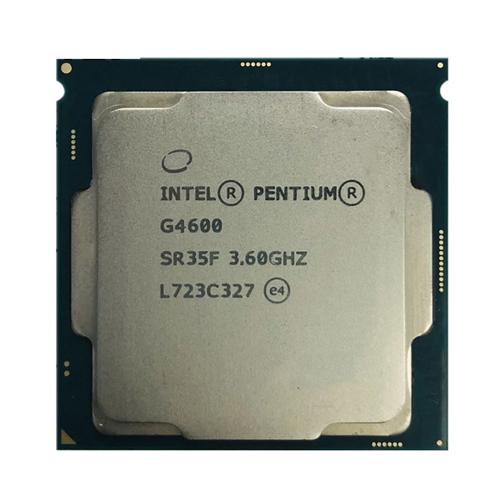

Процессор Intel Pentium G4600, 3,6 ГГц, двухъядерный, четырехпоточный, 3 Мб, 51 Вт, LGA 1151