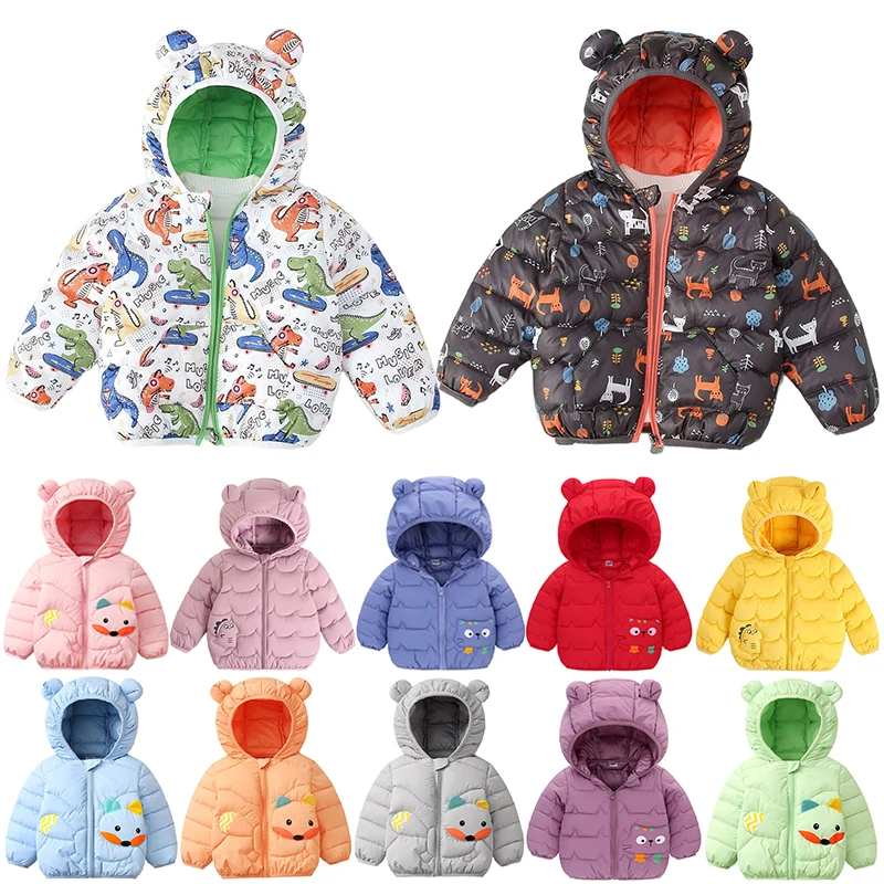 VOGUEON Toddler Kids Cute Cartoon Coat Baby Boy Girl Hooded Down Jacket Infant Child Winter Warm Light and Thin Padded Clothes
VOGUEON Toddler Kids Cute Cartoon Coat Baby Boy Girl Hooded Down Jacket Infant Child Winter Warm Light and Thin Padded Clothes