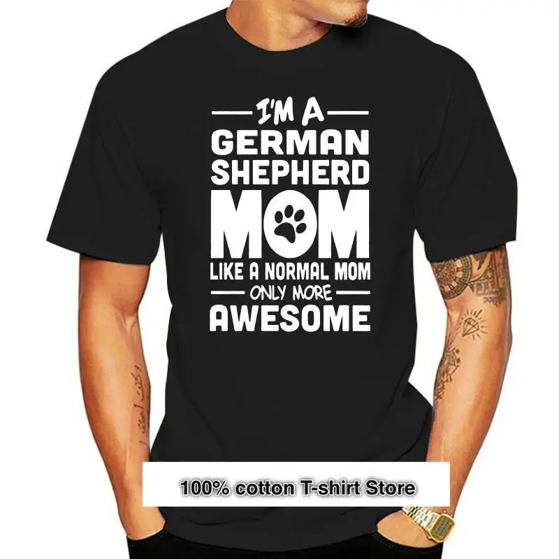 Camiseta con estampado de Pastor Alemán para hombre, ropa para parte superior masculina, impresionante 
Camiseta con estampado de Pastor Alemán para hombre, ropa para parte superior masculina, impresionante