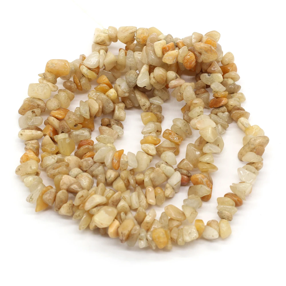Natural Irregular Freeform Chip Gravel Beads Yellow Jade Stone Loose Beads For Jewelry Making DIY Bracelet Necklaces Accessories 
Natural Irregular Freeform Chip Gravel Beads Yellow Jade Stone Loose Beads For Jewelry Making DIY Bracelet Necklaces Accessories