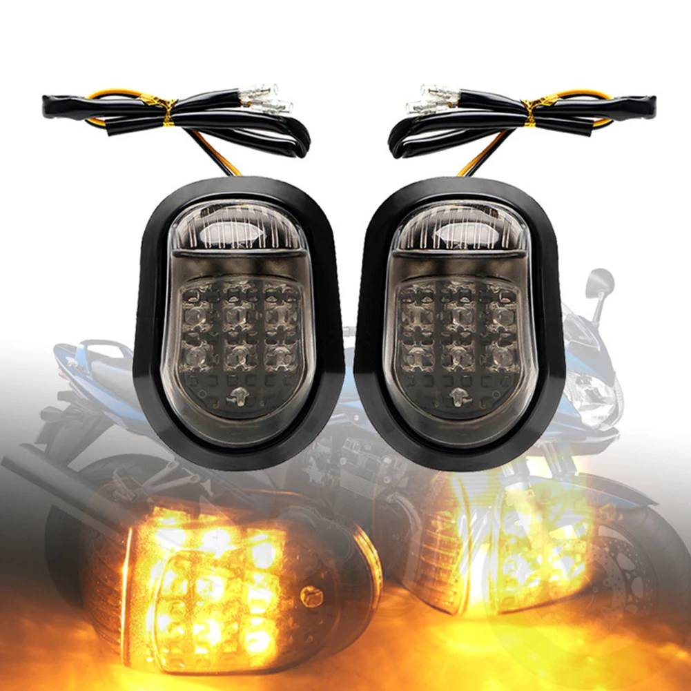2x Motorcycle Headlight & Flush Mount Turn Signals Amber 9 LED Indicators Lamps Universal Working Light Exterior Parts
2x Motorcycle Headlight & Flush Mount Turn Signals Amber 9 LED Indicators Lamps Universal Working Light Exterior Parts